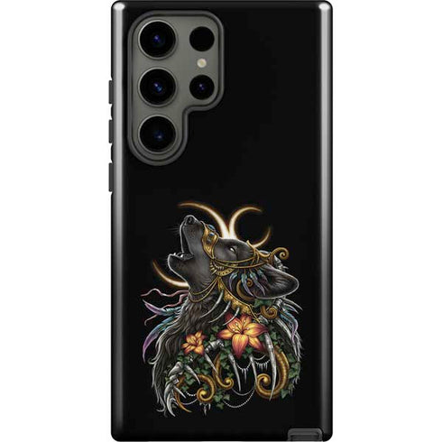 Wolf Howling by Sarah Richter Galaxy S23 Ultra Pro Case