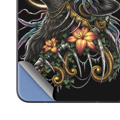 Wolf Howling by Sarah Richter Galaxy Z Fold5 5G Skin