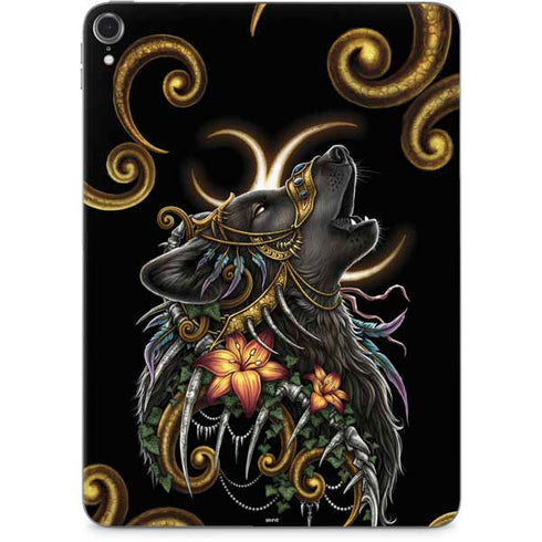 Wolf Howling by Sarah Richter Apple iPad Pro Skin