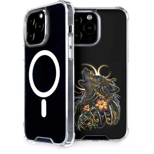 Wolf Howling by Sarah Richter iPhone Cases