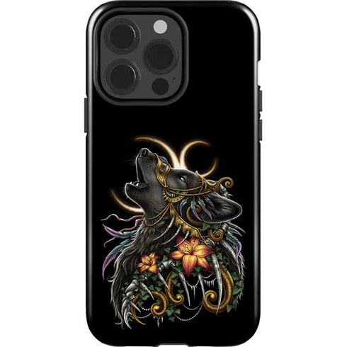 Wolf Howling by Sarah Richter iPhone 15 Pro Impact Case