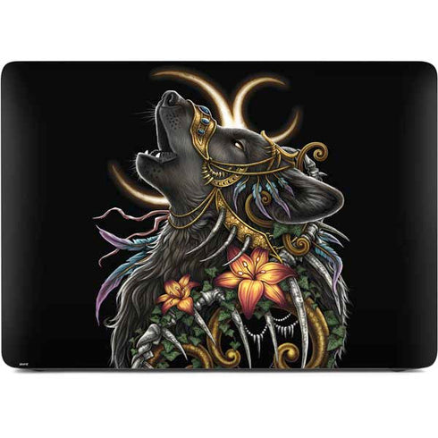 Wolf Howling by Sarah Richter Apple MacBook Air Skin