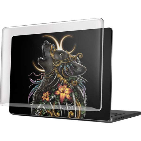 Wolf Howling by Sarah Richter MacBook Pro 14in (2021-24) Case plus Skin