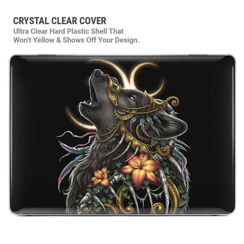 Wolf Howling by Sarah Richter MacBook Pro 14in (2021-24) Case plus Skin