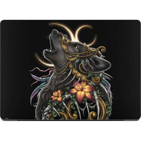 Wolf Howling by Sarah Richter Apple MacBook Pro 14-inch Skin