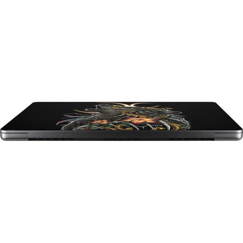 Wolf Howling by Sarah Richter Apple MacBook Pro 14-inch Skin