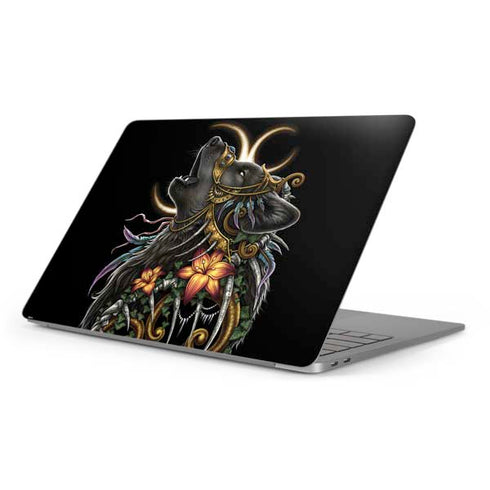 Wolf Howling by Sarah Richter Apple MacBook Pro 16-inch Skin