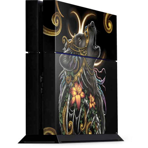 Wolf Howling by Sarah Richter PlayStation PS4 Skins