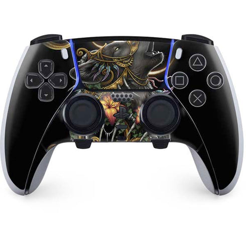 Wolf Howling by Sarah Richter PS5 DualSense Edge Pro Controller Skin