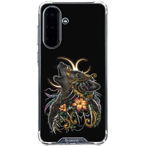 Wolf Howling by Sarah Richter Galaxy A36 5G Clear Case