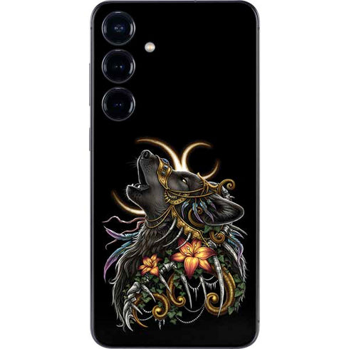 Wolf Howling by Sarah Richter Galaxy S24 Skin