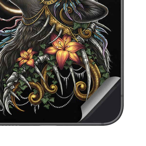 Wolf Howling by Sarah Richter Galaxy S24 Skin