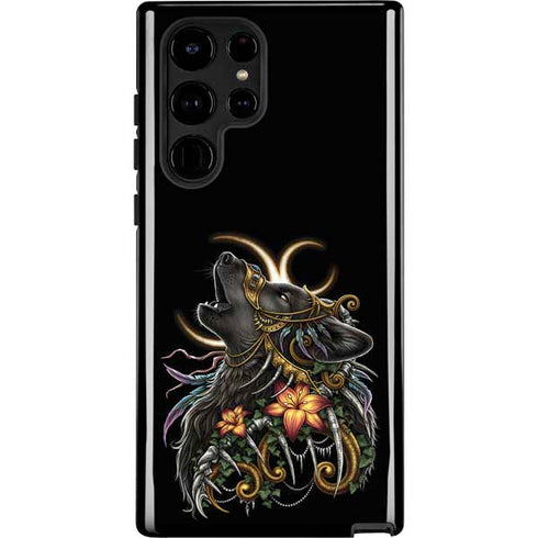 Wolf Howling by Sarah Richter Galaxy S25 Ultra Impact Case