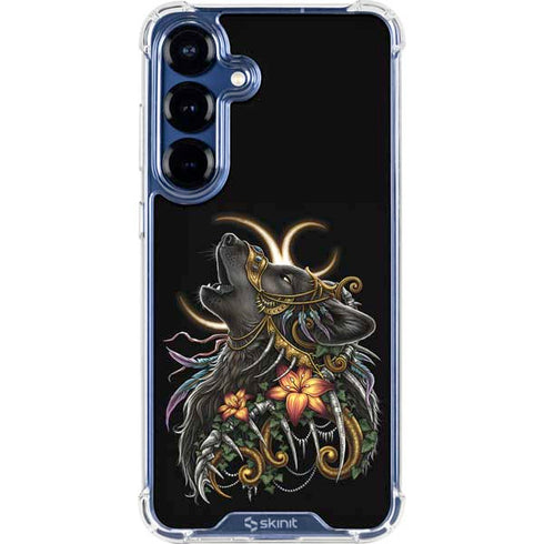 Wolf Howling by Sarah Richter Galaxy S25 Clear Case