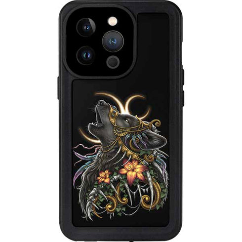 Wolf Howling by Sarah Richter iPhone 15 Pro Waterproof Case