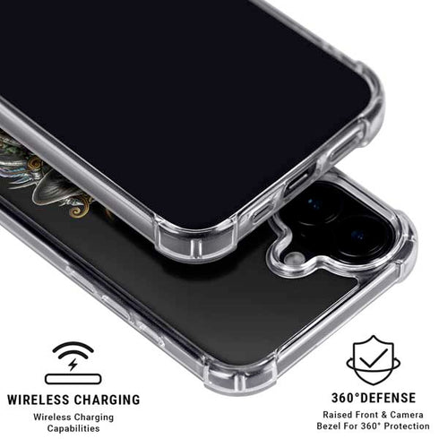 Wolf Howling by Sarah Richter iPhone 16 MagSafe Case