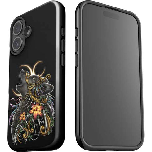 Wolf Howling by Sarah Richter iPhone 16 Plus Impact Case