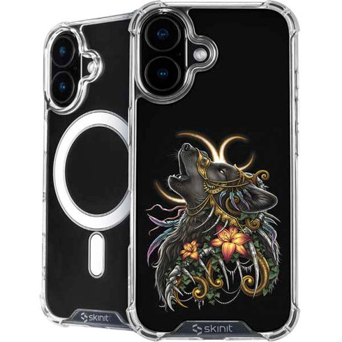 Wolf Howling by Sarah Richter iPhone 16 Plus MagSafe Case