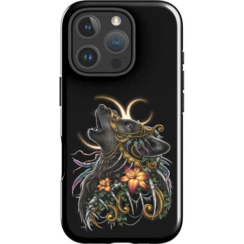 Wolf Howling by Sarah Richter iPhone 16 Pro Impact Case