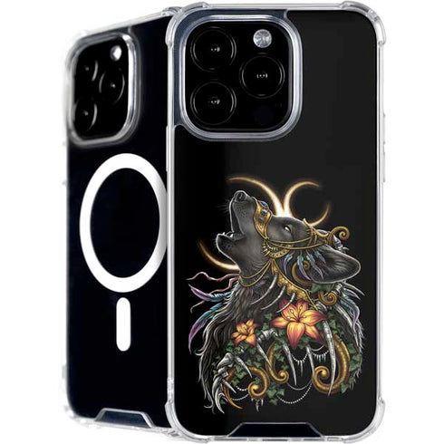 Wolf Howling by Sarah Richter iPhone 16 Pro MagSafe Case