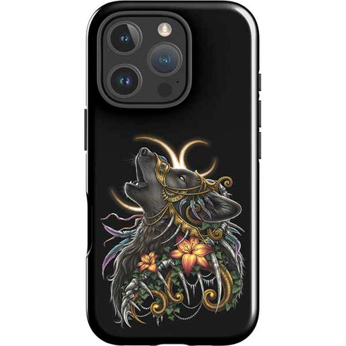 Wolf Howling by Sarah Richter iPhone 16 Pro Max Impact Case