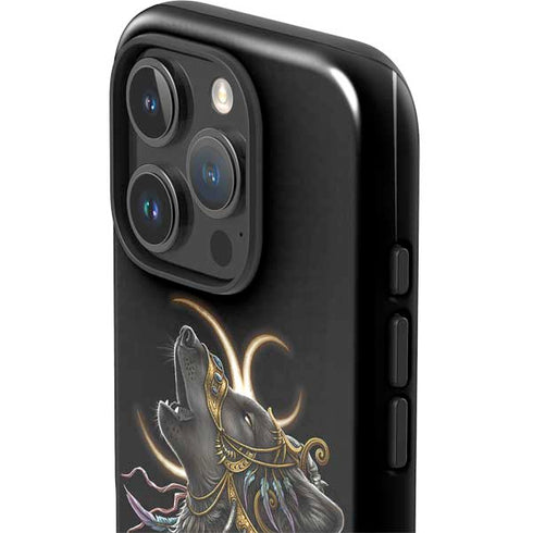 Wolf Howling by Sarah Richter iPhone 16 Pro Max Impact Case