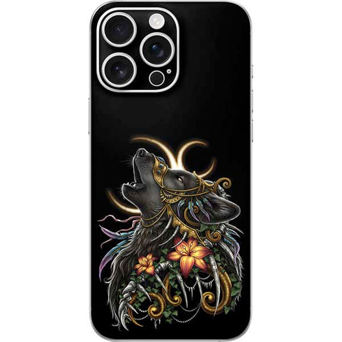 Wolf Howling by Sarah Richter iPhone 16 Pro Max Skin