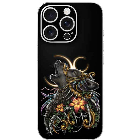 Wolf Howling by Sarah Richter iPhone 16 Pro Skin