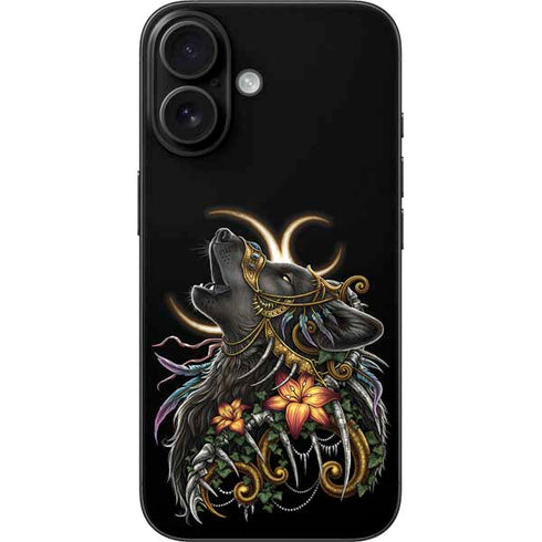 Wolf Howling by Sarah Richter iPhone 16 Skin