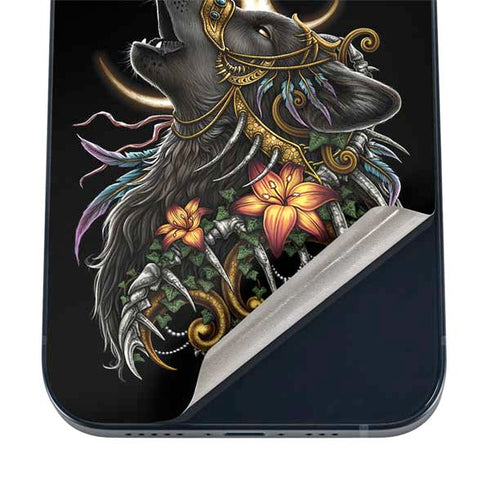 Wolf Howling by Sarah Richter iPhone 16 Skin