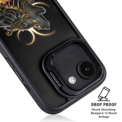 Wolf Howling by Sarah Richter iPhone 16e Kickstand Case