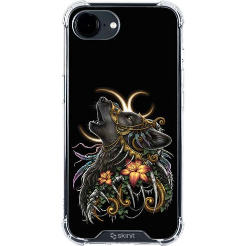 Wolf Howling by Sarah Richter iPhone 16e Clear Case