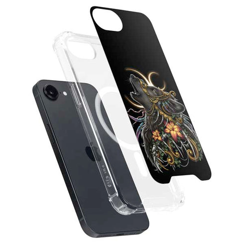 Wolf Howling by Sarah Richter iPhone 16e MagSafe Case
