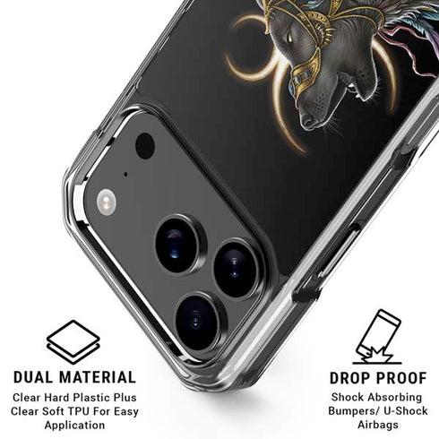 Wolf Howling by Sarah Richter iPhone 18 Pro Clear Case