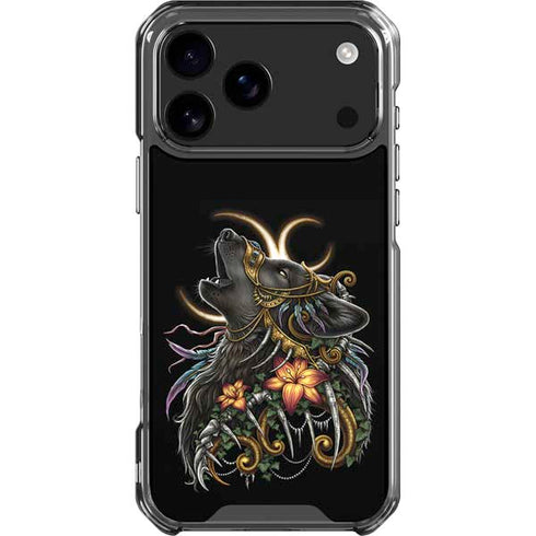 Wolf Howling by Sarah Richter iPhone 18 Pro Max Clear Case