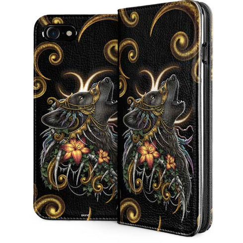Wolf Howling by Sarah Richter iPhone Cases