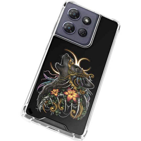 Wolf Howling by Sarah Richter Moto G 5G (2025) Clear Case