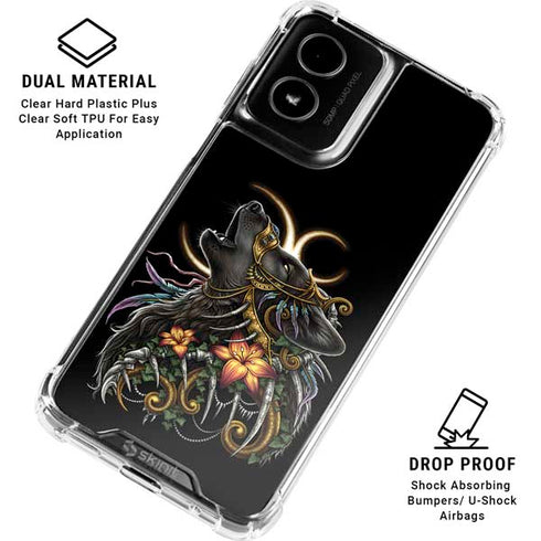 Wolf Howling by Sarah Richter Moto G Power 5G (2024) Clear Case