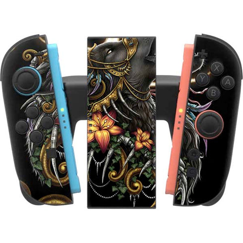 Wolf Howling by Sarah Richter Nintendo Switch 2 (2025) Joy-Con Controller Skin