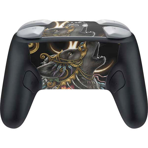 Wolf Howling by Sarah Richter Nintendo Switch 2 (2025) Pro Controller Skin