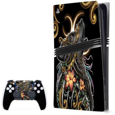 Wolf Howling by Sarah Richter PlayStation PS5 Skins