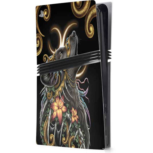 Wolf Howling by Sarah Richter PlayStation PS5 Skins