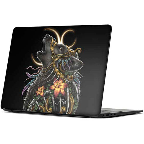 Wolf Howling by Sarah Richter Surface Laptop 7 15in Skin