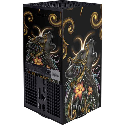 Wolf Howling by Sarah Richter XBox Series X Digital Edition Bundle Skin