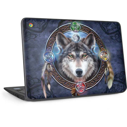 Wolf Symbols by Brigid Ashwood HP Chromebook Skin
