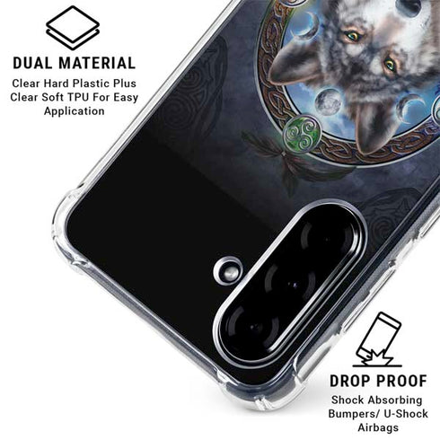 Wolf Symbols by Brigid Ashwood Galaxy A36 5G Clear Case
