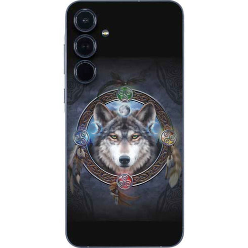 Wolf Symbols by Brigid Ashwood Galaxy A55 5G Skin
