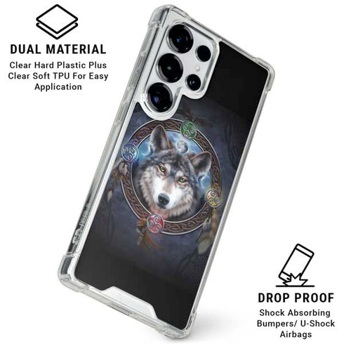 Wolf Symbols by Brigid Ashwood Galaxy S25 Ultra Clear Case