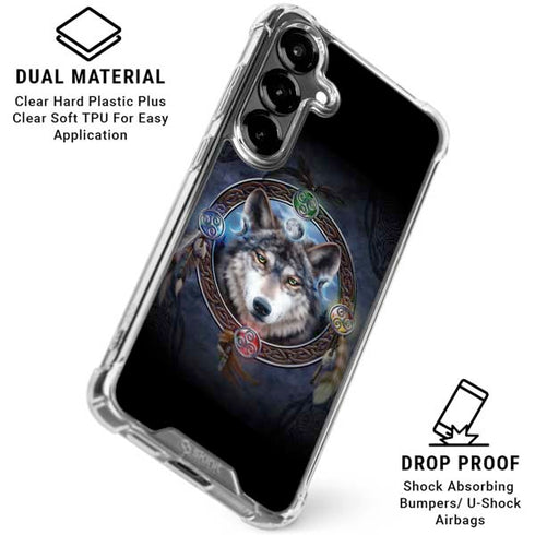 Wolf Symbols by Brigid Ashwood Galaxy S26 Clear Case