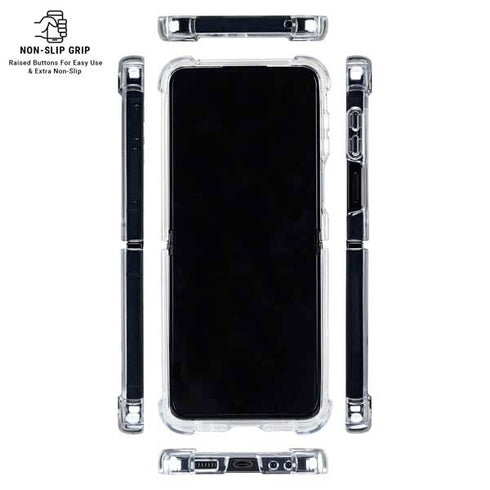 Wolf Symbols by Brigid Ashwood Galaxy Z Flip6 Clear Case
